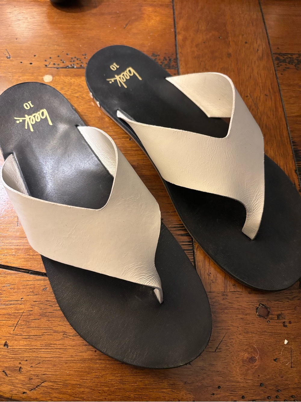 Beek Pip Sandals, White & Black, 10